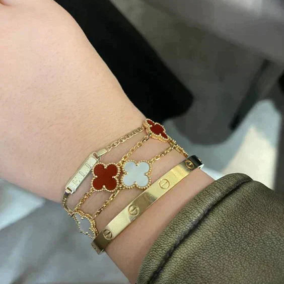 ML - Clover Bracelet Red