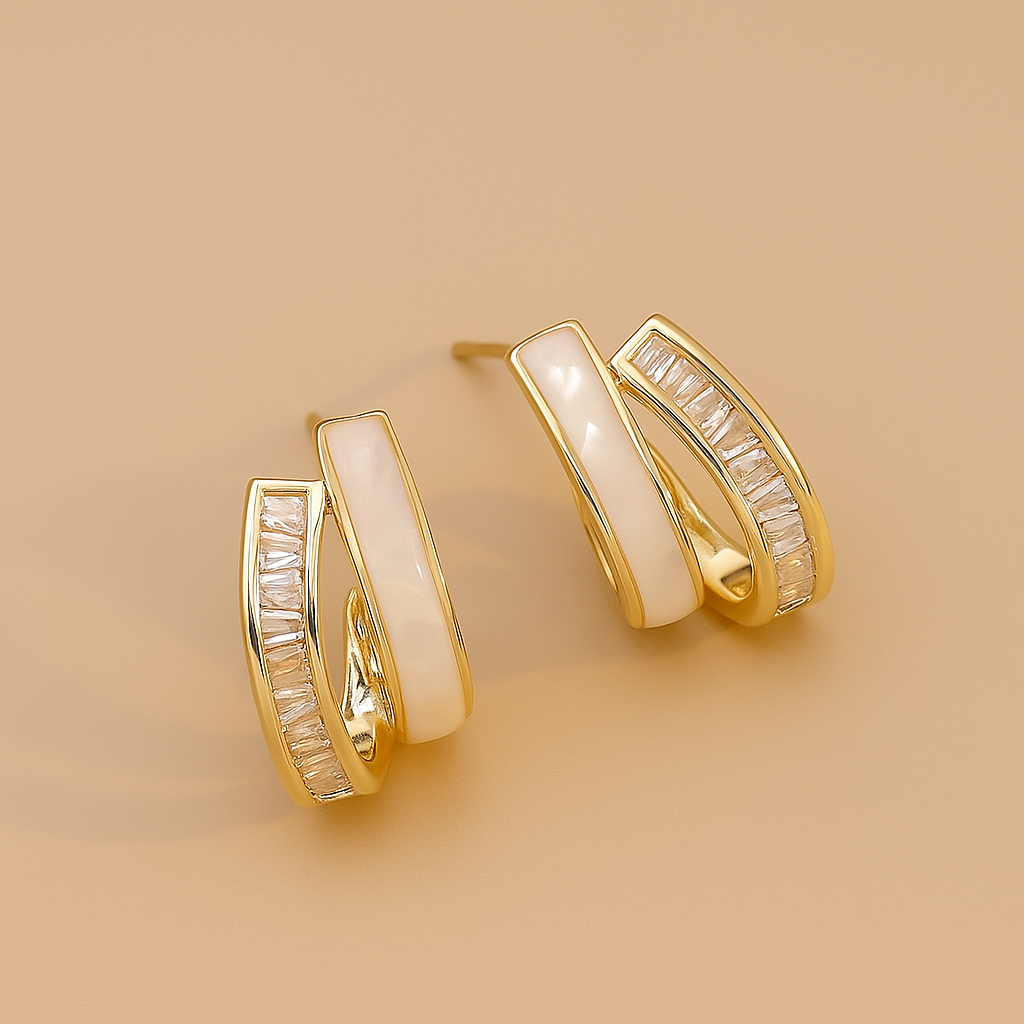 ML - Double Layer C-Earrings