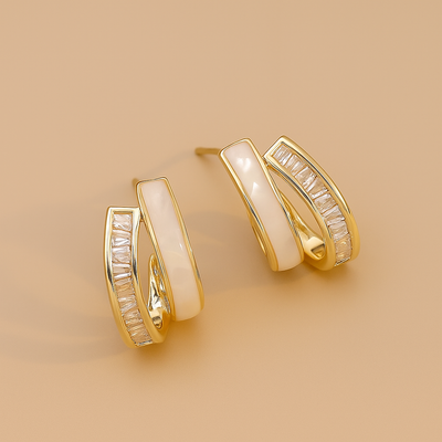 ML - Double Layer C-Earrings