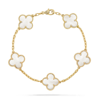 ML - Clover Bracelet White Gold