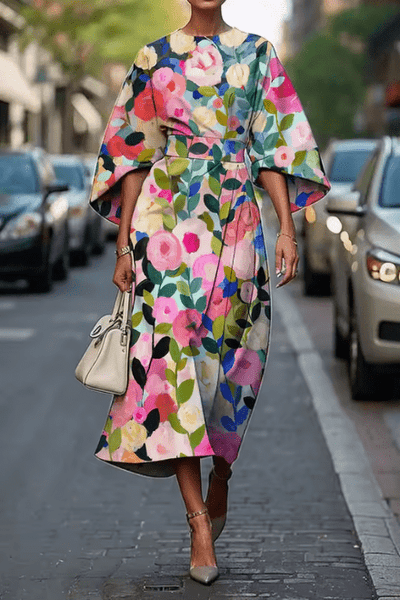 ML - Elegant Floral Dress