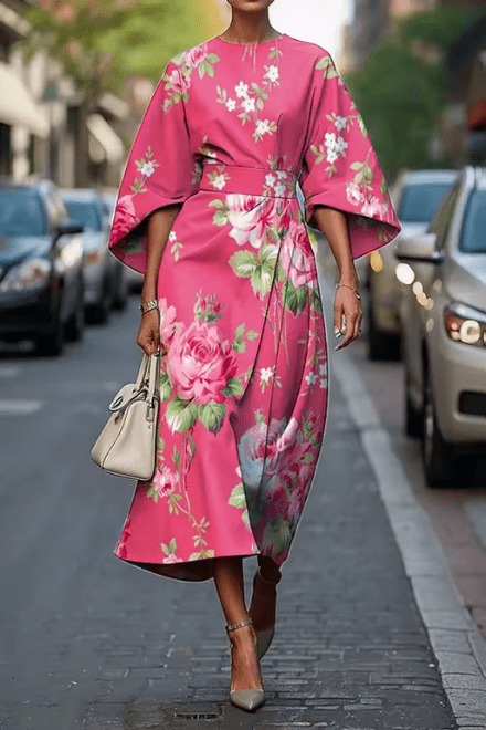 ML - Elegant Floral Dress