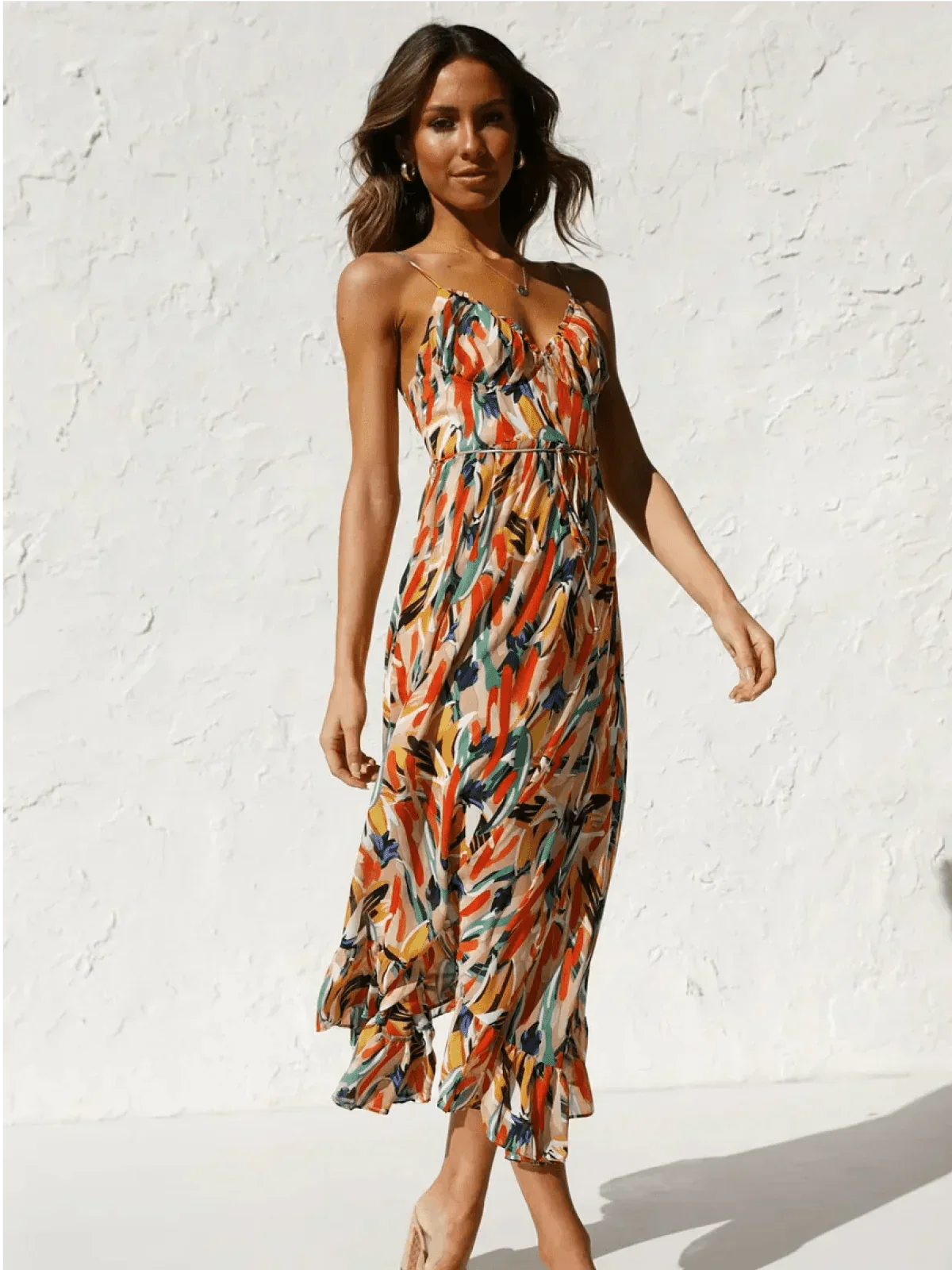 ML - Colourful Midi Dress