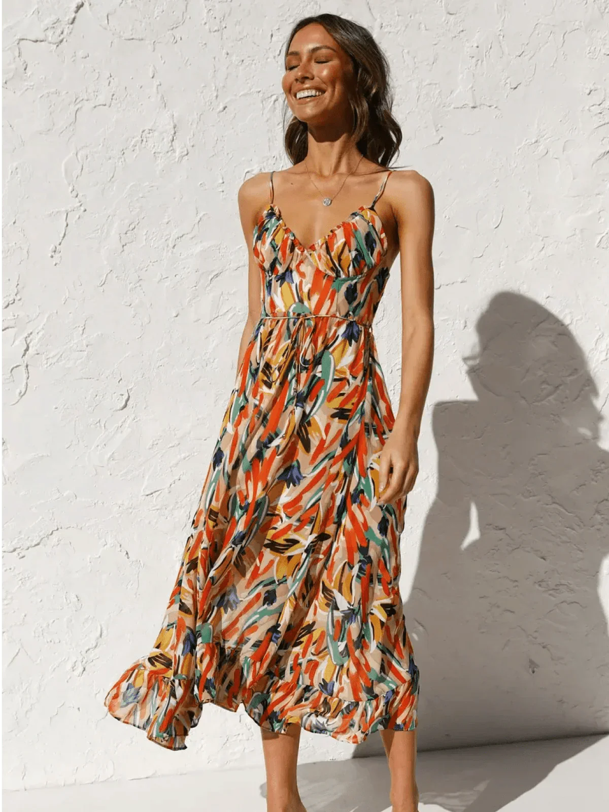 ML - Colourful Midi Dress