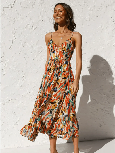 ML - Colourful Midi Dress