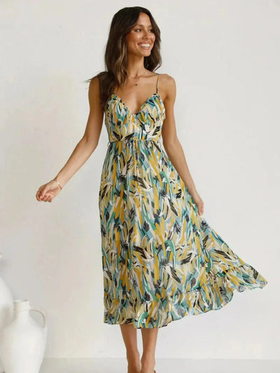 ML - Colourful Midi Dress