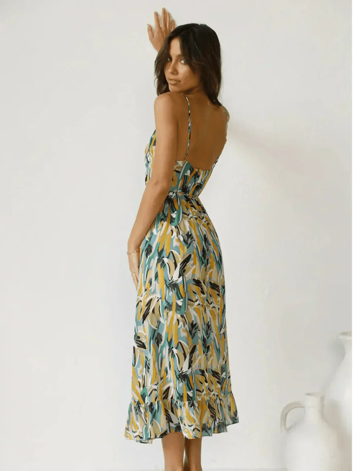 ML - Colourful Midi Dress