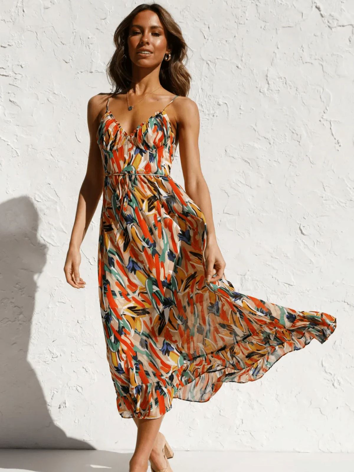 ML - Colourful Midi Dress