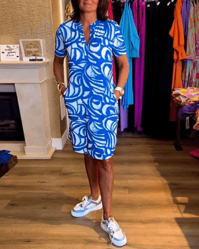 ML - Stylish V-neck Dress