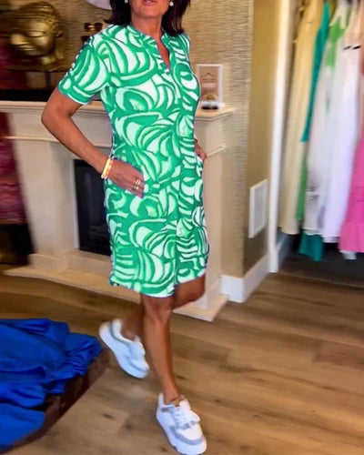 ML - Stylish V-neck Dress
