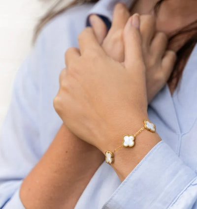 ML - Clover Bracelet White Gold