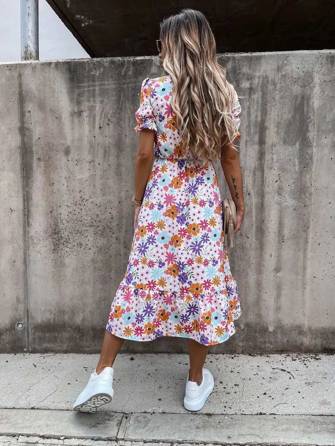 ML - Elegant Floral Dress