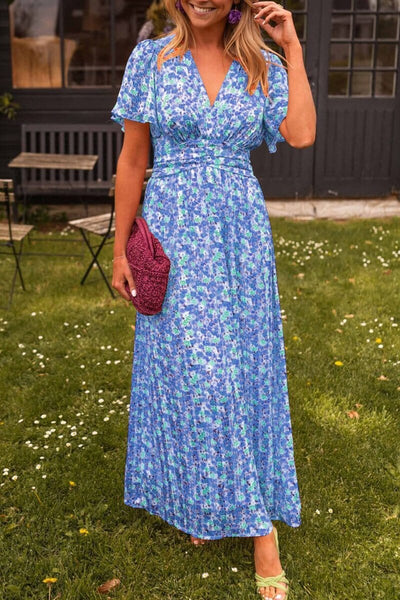 ML - Elegant V-Neck Maxi Dress