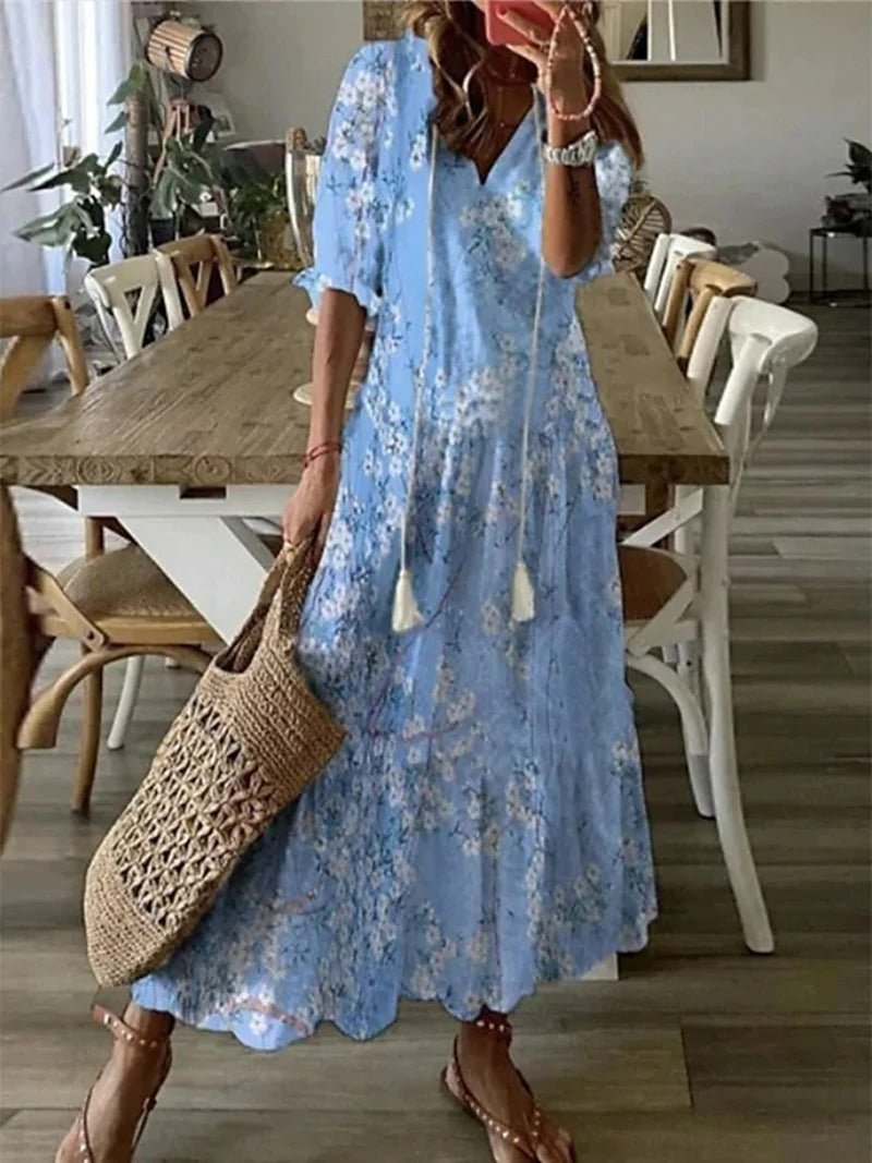 ML - Summer Dress with Floral Print