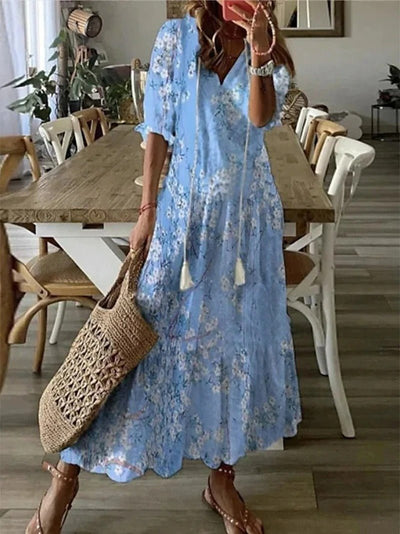ML - Summer Dress with Floral Print