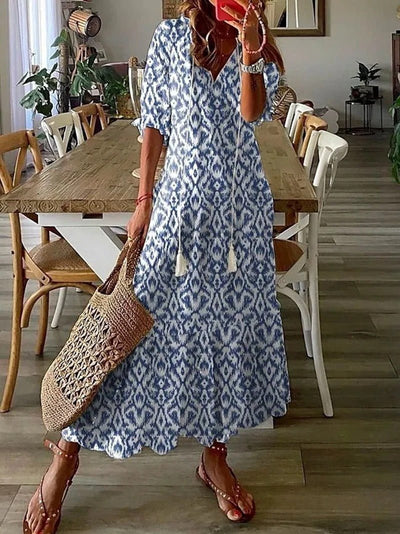 ML - Summer Dress with Floral Print
