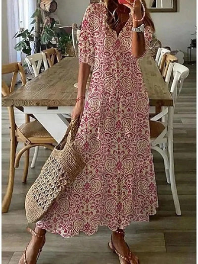 ML - Summer Dress with Floral Print