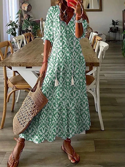 ML - Summer Dress with Floral Print